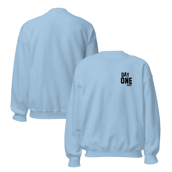 Day One Wear Crew Neck Sweatshirt (Black Print)