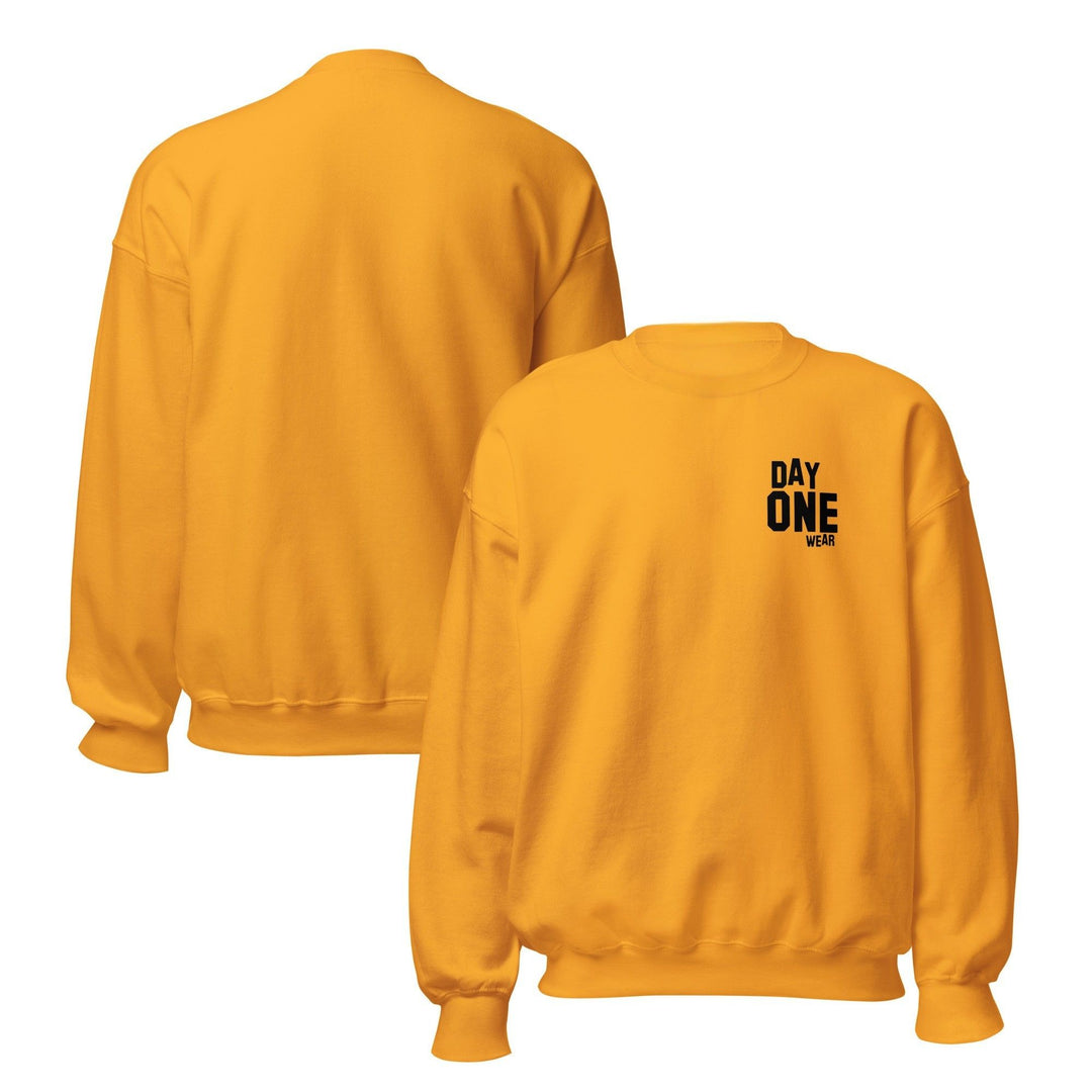 Day One Wear Crew Neck Sweatshirt (Black Print)
