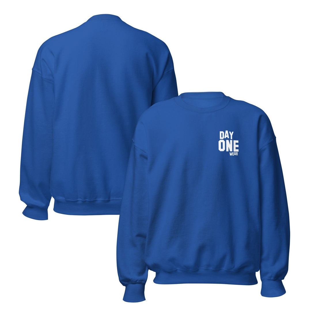Day One Wear Crew Neck Sweatshirt (White Print)