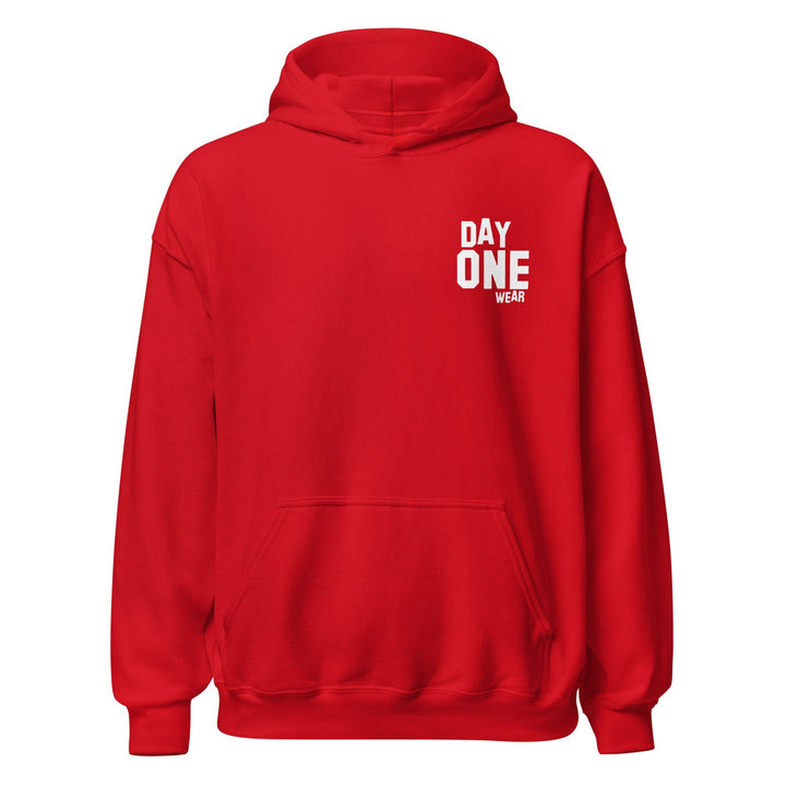 Day One Wear Hoodie (White Print)