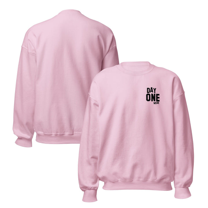 Day One Wear Crew Neck Sweatshirt (Black Print)