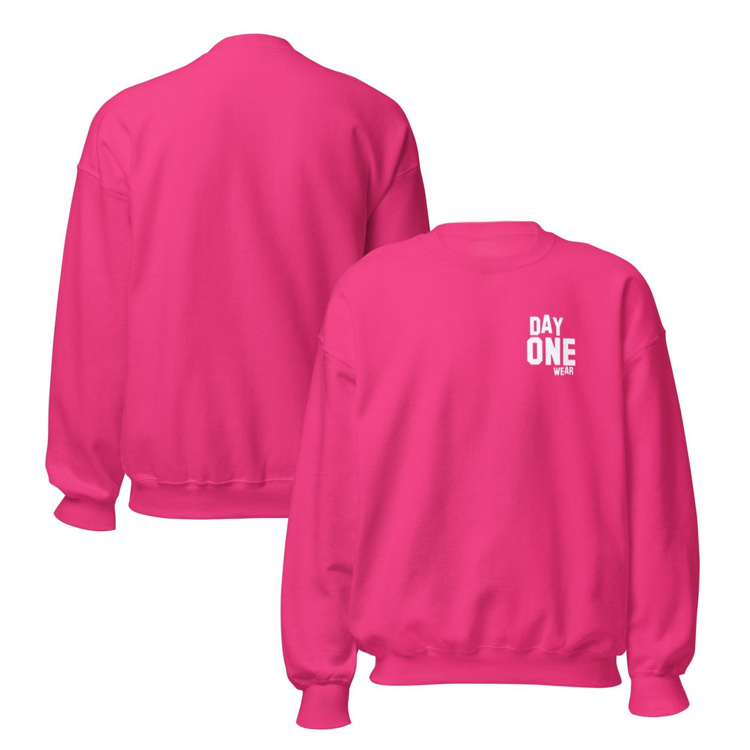 Day One Wear Crew Neck Sweatshirt (White Print)