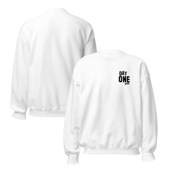 Day One Wear Crew Neck Sweatshirt (Black Print)