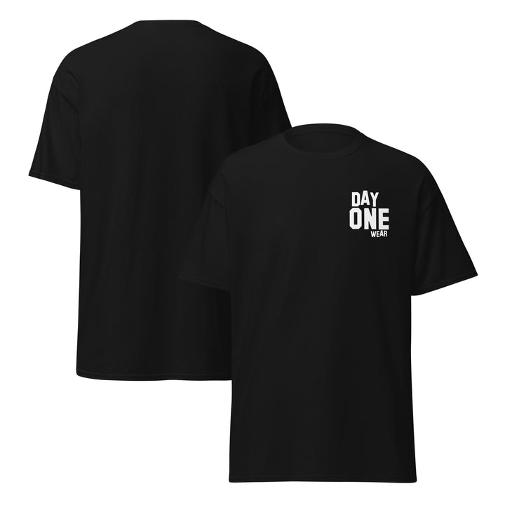 Day One Wear T-Shirt (White Print)