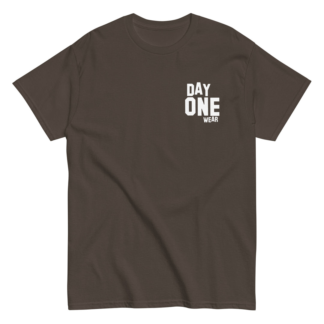 Day One Wear T-Shirt (White Print)