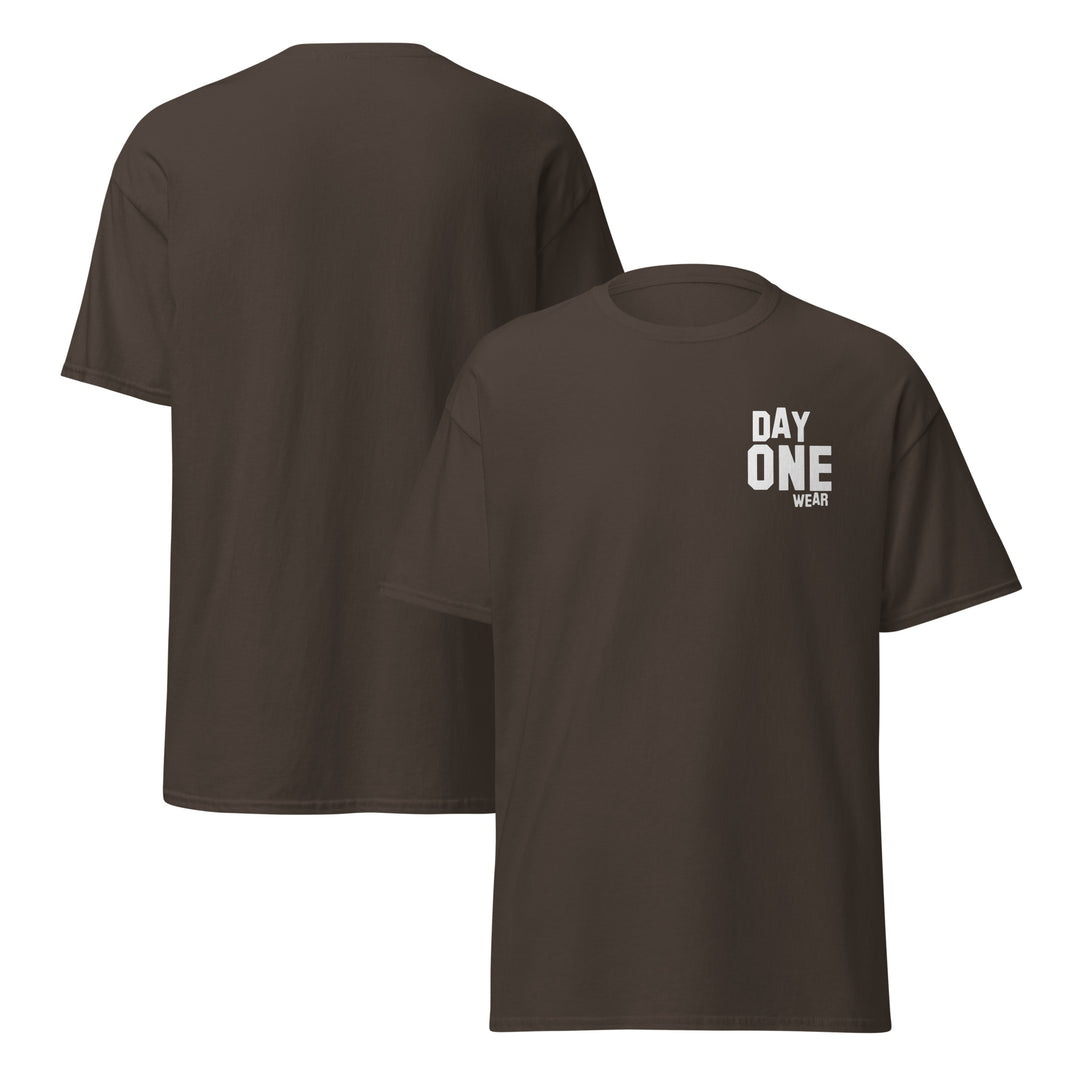 Day One Wear T-Shirt (White Print)