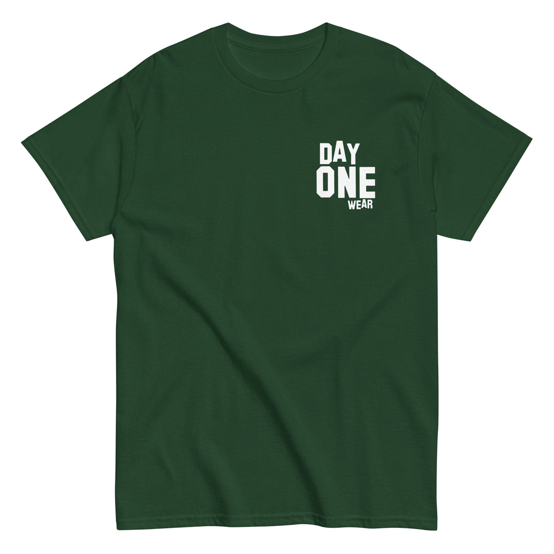 Day One Wear T-Shirt (White Print)
