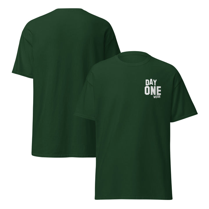 Day One Wear T-Shirt (White Print)