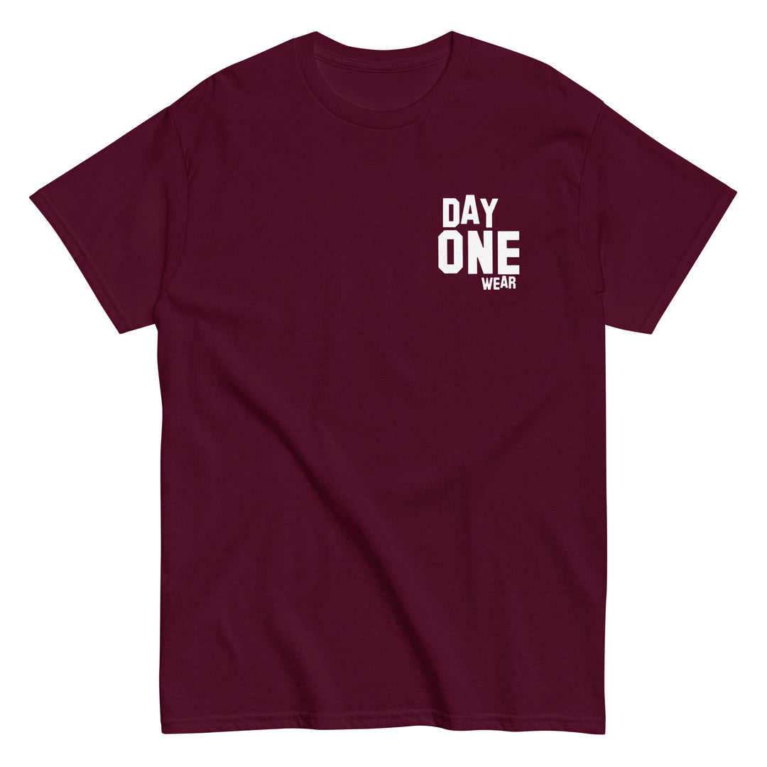 Day One Wear T-Shirt (White Print)