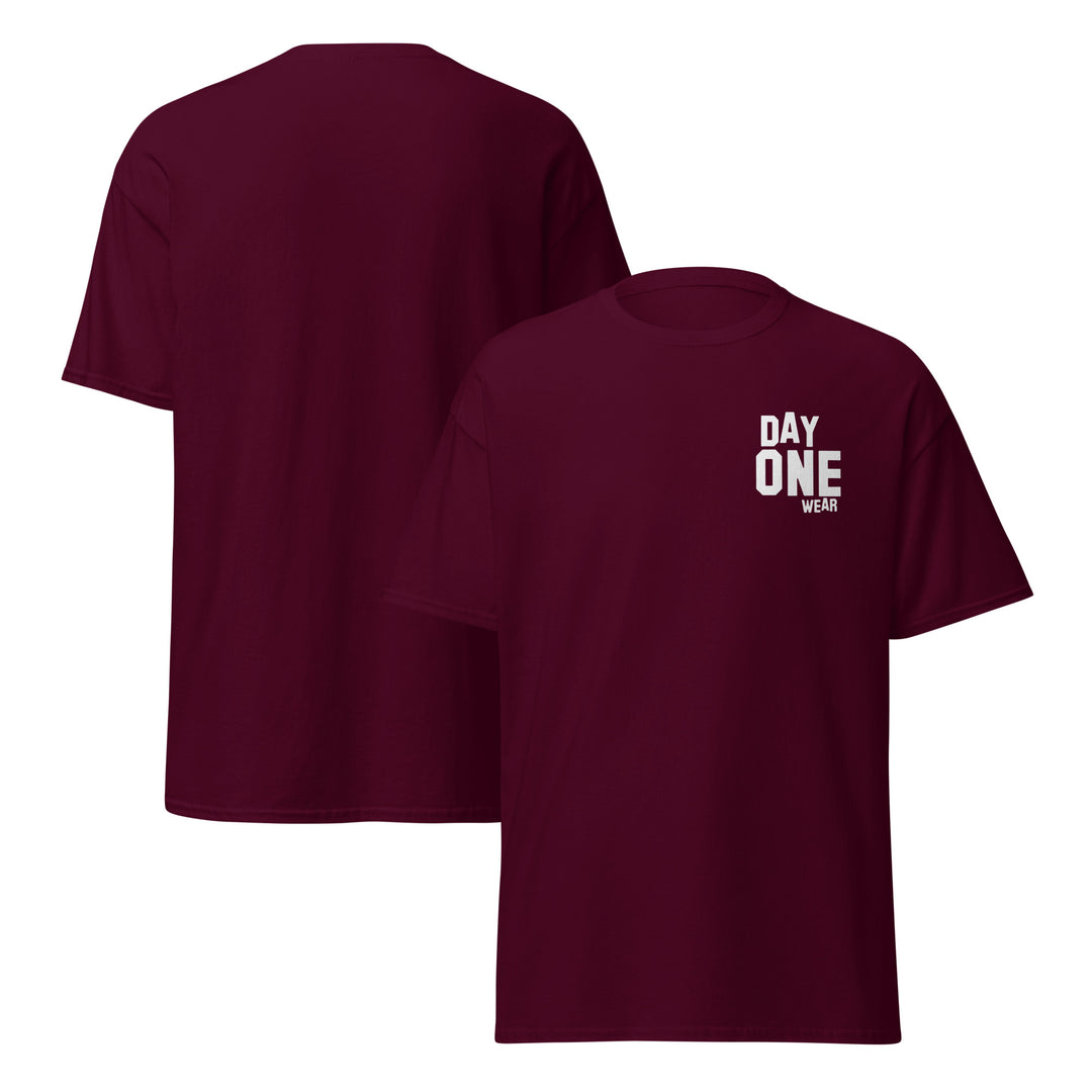 Day One Wear T-Shirt (White Print)
