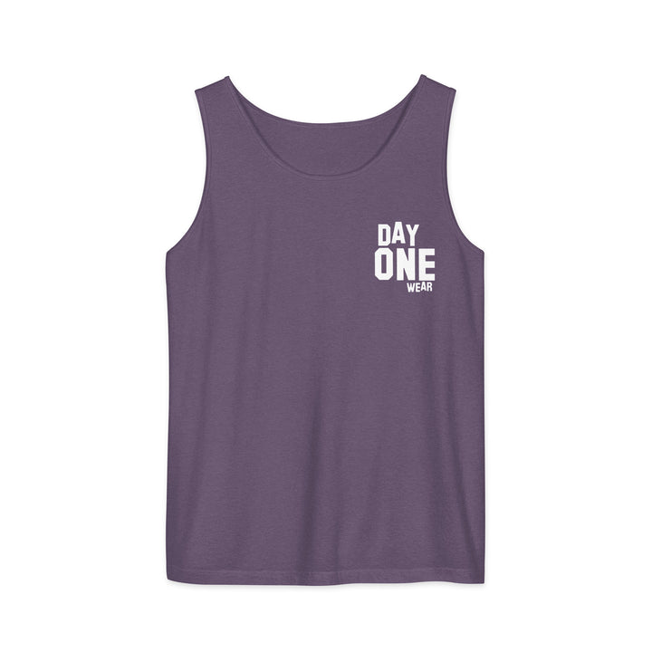 Day One Wear Tank Top (White Print)