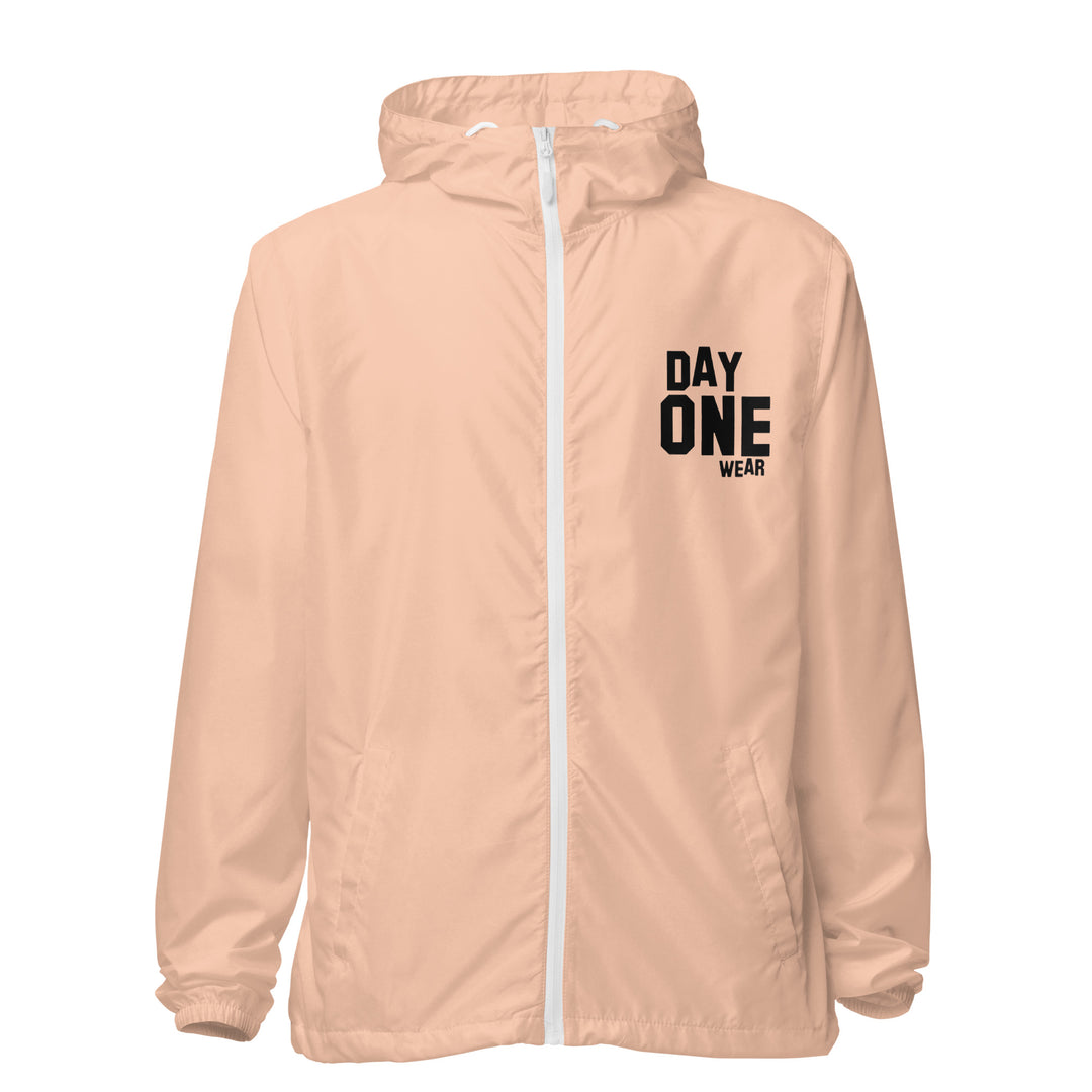 Day One Wear WindBreaker Zip Jacket (Black Print)