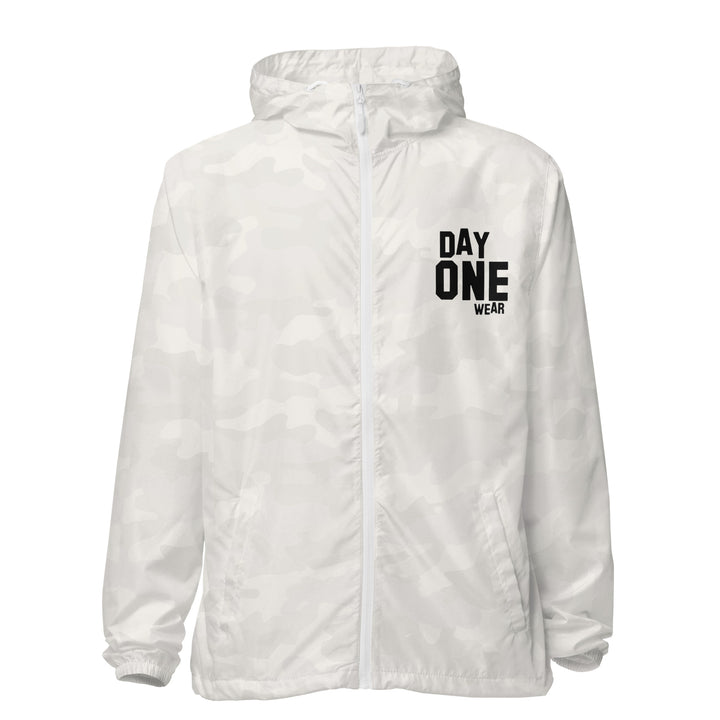 Day One Wear WindBreaker Zip Jacket (Black Print)