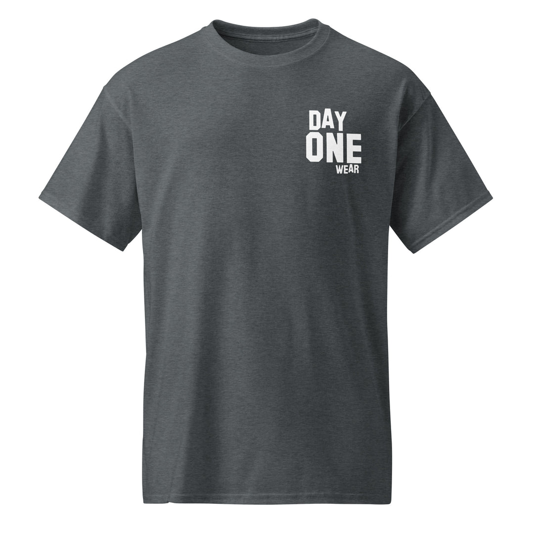 Day One Wear Tee (White Print)