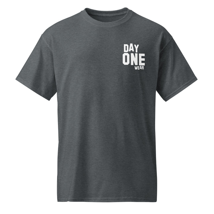 Day One Wear Tee (White Print)
