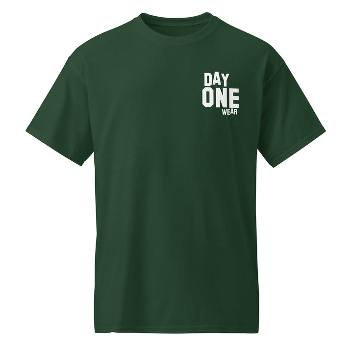 Day One Wear Tee (White Print)