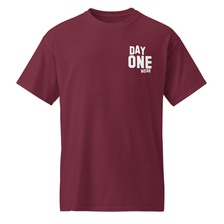 Day One Wear Tee (White Print)