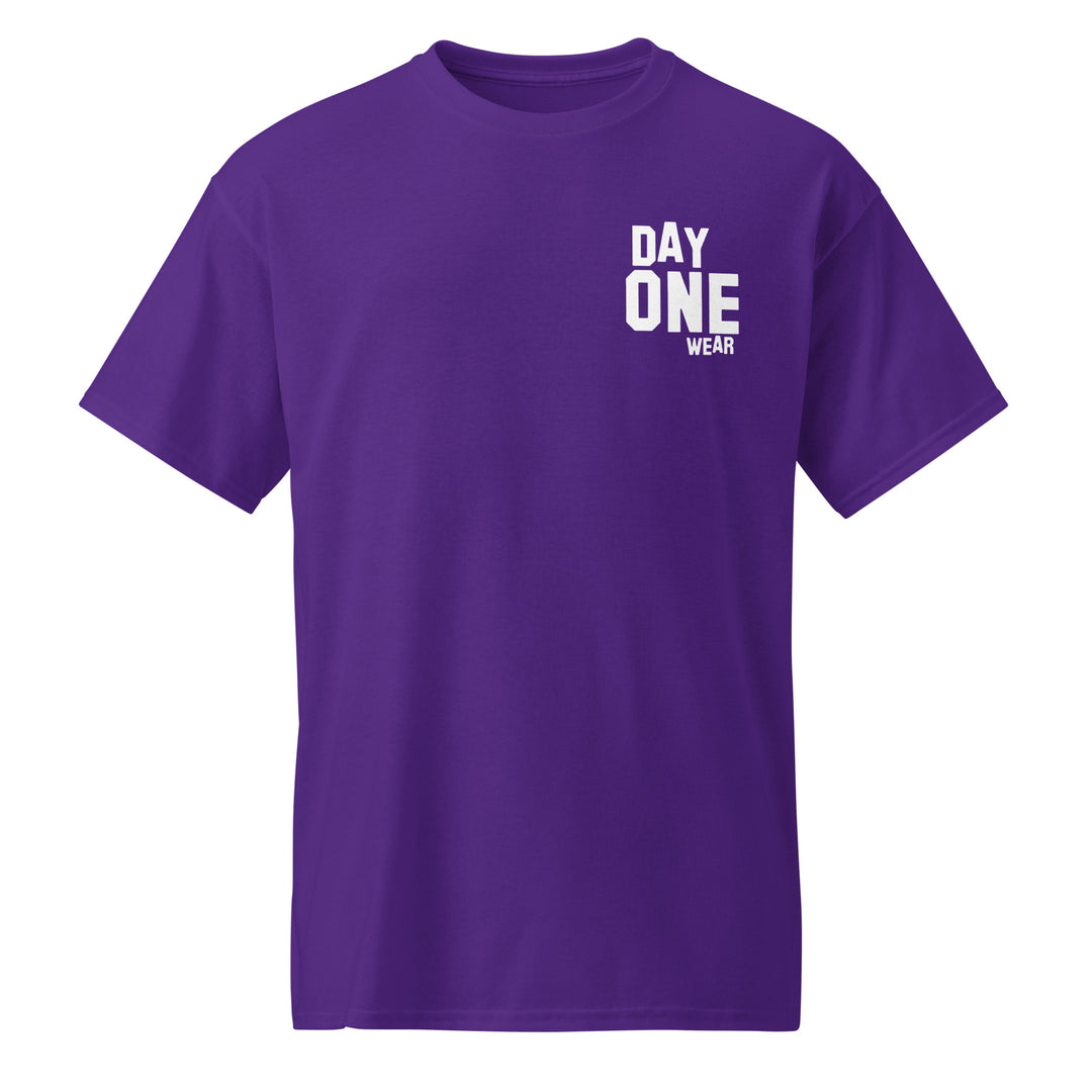 Day One Wear Tee (White Print)